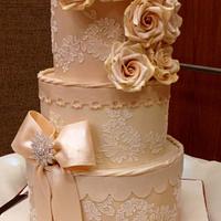 Vintage Hat Box Wedding/Anniversary Cake