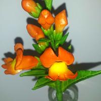 Gumpaste Snapdragon flower