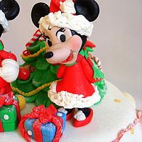 Mickey-Minnie New Year Cake