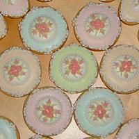 Vintage decorated cookies