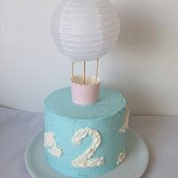 Baloon seminaked cake