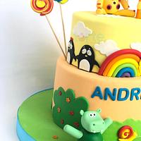 Andrej's baby TV birthday cake 