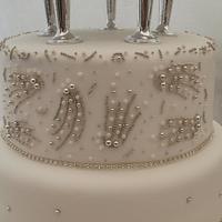 3ft high bling wedding cake!