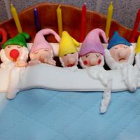 Seven dwarfs birthday cake