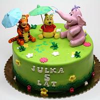 Winnie the Pooh and Friends Birthday Cake