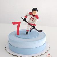 Cake for a young hockey player