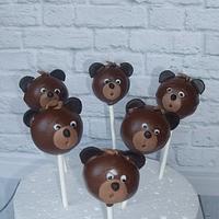 Bear cake pops