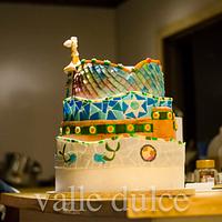 Gaudi inspired wedding cake