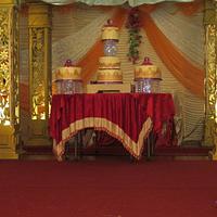 Crystal wedding cake