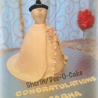 Bridal Dress Cake
