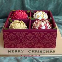  Christmas Pinecone Ornaments Box Cake