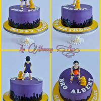 Purple & Gold Cake