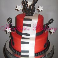 Piano Men Cake