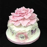 Vintage Rose Cake 99th