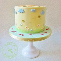 Sunny garden cake