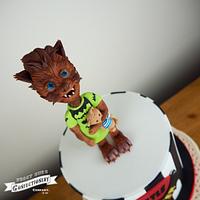 Werewolf Cub 1st Birthday Cake