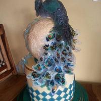 Sugar Peacock Cake
