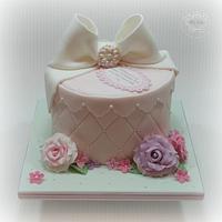 50th Birthday Hatbox Cake