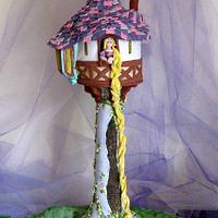 Rapunzel Tower Cake & Cookies