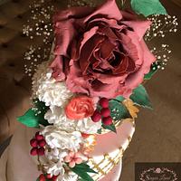 Beautiful floral Wedding Cake