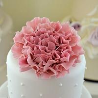 Hearts and Flower Cake