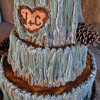 RUSTIC Log cake 100% buttercream