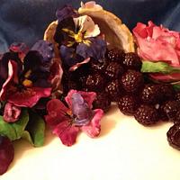 violets and blackberries