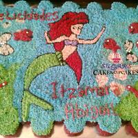 Little Mermaid Cupcake cake (pastel de kekitos)