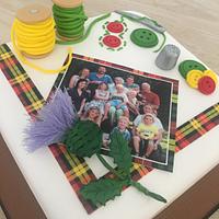 Scottish cake for 80 year old 