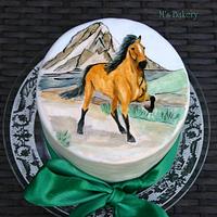 Painted Horse Cake