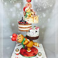 Tower cake Christmas 