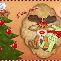 Rudolph the reindeer cookie