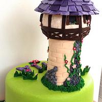 Rapunzel-less Tower Cake