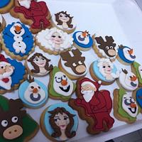 Frozen&Christmas frends forever cookies