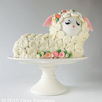 Easter lamb cake.