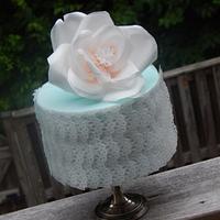 Lacy Wafer Paper Rose Cake