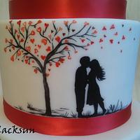 Hand painted love story