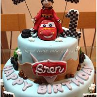 Cars themed cake