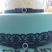 Tiffany inspired Engagement cake