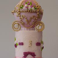 A princess carriage cake 
