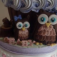 Cute Owl Cupcake