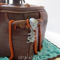 Caribbean pirates cake