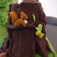 Enchanted forest cake