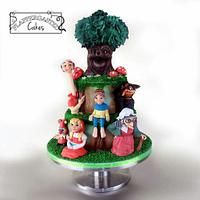 Fairytale forest themed cake