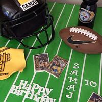 Pittsburgh Steelers football cake 
