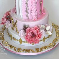 Marie Antoinette style birthday cake