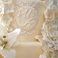 7 Tier Lily & Rose Wedding Cake