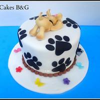 "Doggy" Birthday Cake