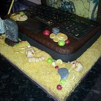 Pirate Laptop cake 