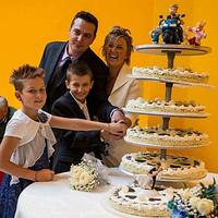 Wedding family cake topper